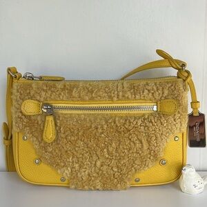 Coach Rhyder Shearling Pochette Crossbody #36490
